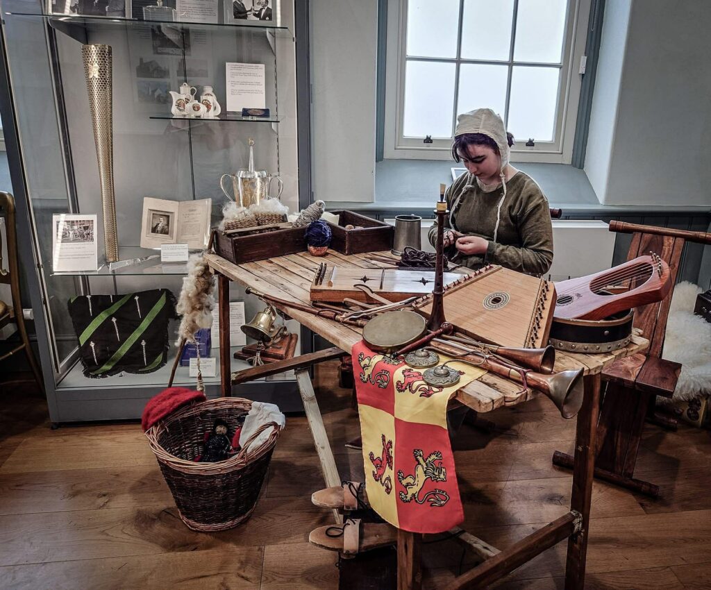 A display of living history at a medieval reenactment