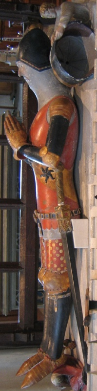 Reginald Cobham effigy at Lingfield St Peter and Paul 1361